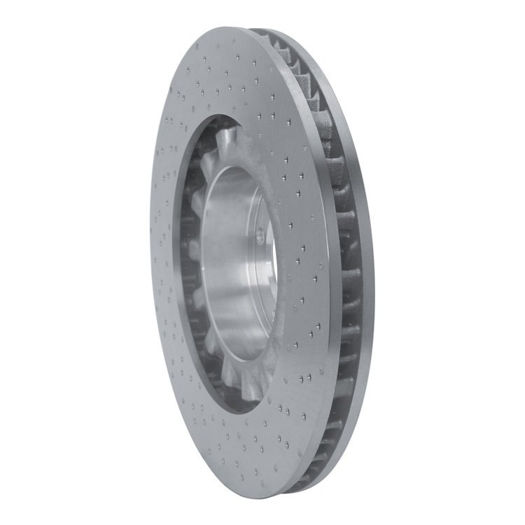Hi-Carbon Alloy Geomet-Coated Drilled Rotor, 2015-2017 Audi/Porsche/Volkswagen, Position: Front Left