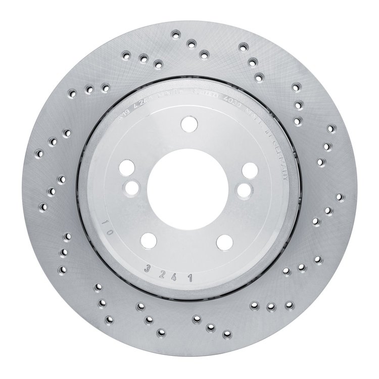 Hi-Carbon Alloy Geomet-Coated Drilled Rotor, 2006-2008 BMW, Position: Rear Right
