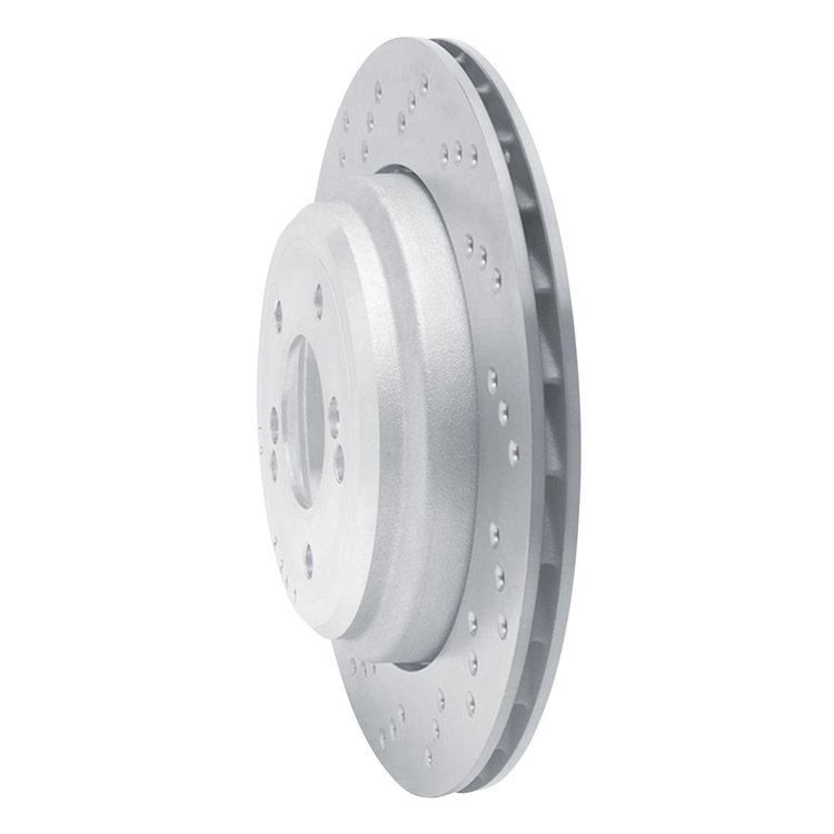 Hi-Carbon Alloy Geomet-Coated Drilled Rotor, 2006-2008 BMW, Position: Rear Left