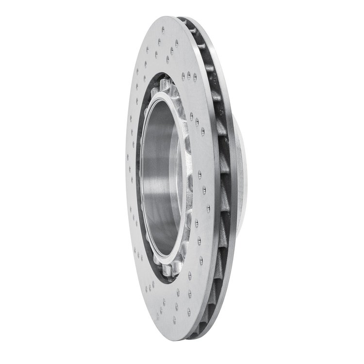 Hi-Carbon Alloy Geomet-Coated Drilled Rotor, 2015-2019 BMW, Position: Rear Right