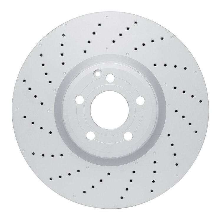 Hi-Carbon Alloy Geomet-Coated Drilled Rotor, 2013-2020 Mercedes-Benz, Position: Front