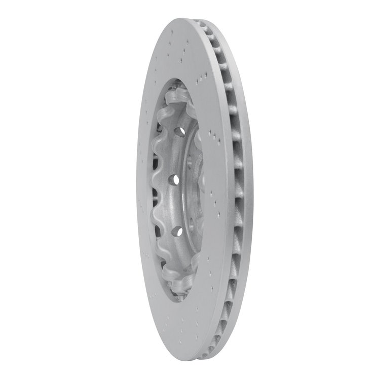 Hi-Carbon Alloy Geomet-Coated Drilled Rotor, 2007-2008 Audi/Porsche/Volkswagen, Position: Rear Right