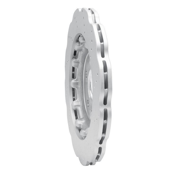 Hi-Carbon Alloy Geomet-Coated Drilled Rotor, 2013-2014 Audi/Porsche/Volkswagen, Position: Rear