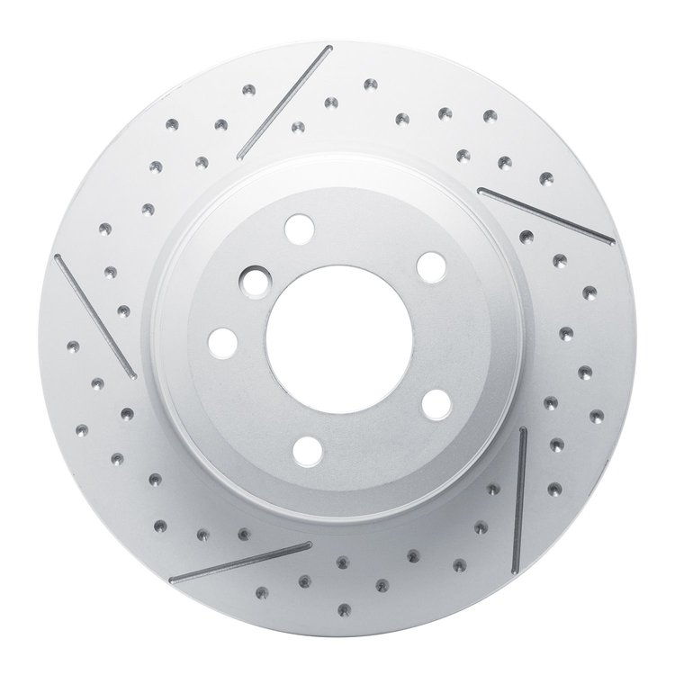 GeoSpec-Coated Dimpled & Slotted Rotor, 2013-2013 BMW, Position: Rear