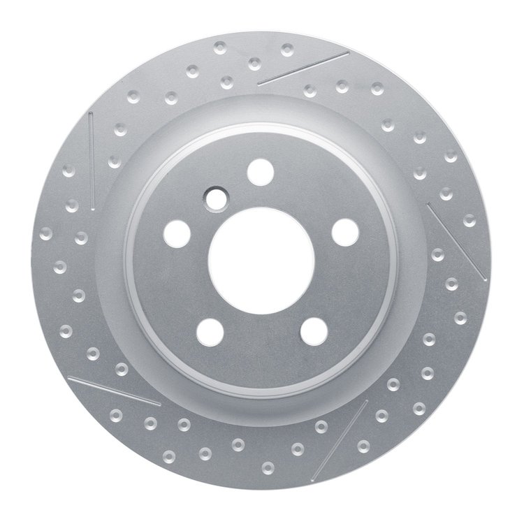 GeoSpec-Coated Dimpled & Slotted Rotor, 2017-2019 Mini, Position: Rear