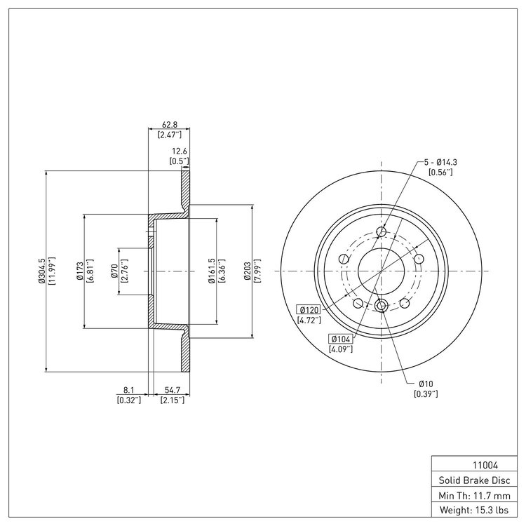 GeoSpec-Coated Rotor, 1994-2004 Land Rover, Position: Rear