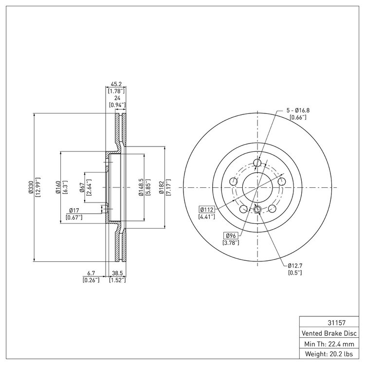 GeoSpec-Coated Rotor, Fits Select Fits Multiple Makes/Models, Position: Front