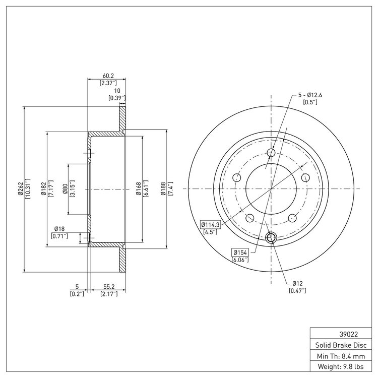 GeoSpec-Coated Rotor, 2007-2017 Fits Multiple Makes/Models, Position: Rear