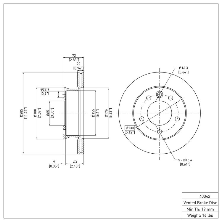 GeoSpec-Coated Rotor, 2002-2006 Fits Multiple Makes/Models, Position: Front