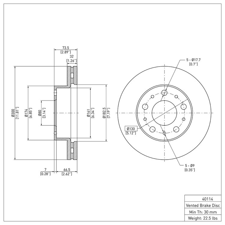GeoSpec-Coated Rotor, Fits Select Mopar, Position: Front