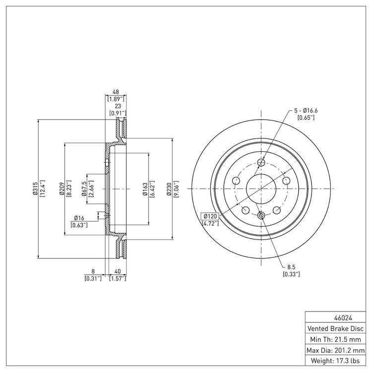 GeoSpec-Coated Rotor, 2008-2019 GM, Position: Rear