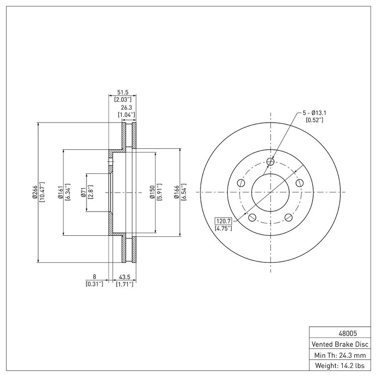 GeoSpec-Coated Rotor, 1979-1998 GM, Position: Front & Rear