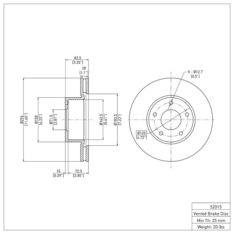 GeoSpec-Coated Rotor, 2004-2004 GM, Position: Front