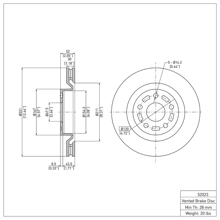GeoSpec-Coated Rotor, 2008-2009 GM, Position: Front