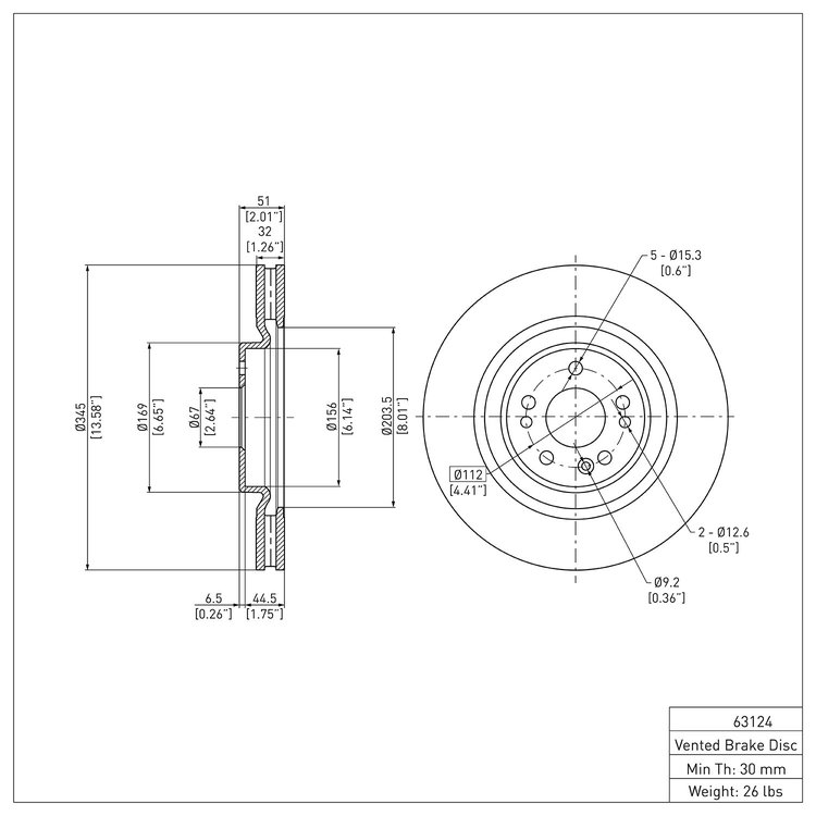 GeoSpec-Coated Rotor, 2000-2005 Mercedes-Benz, Position: Front
