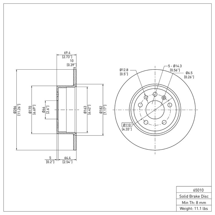 GeoSpec-Coated Rotor, 1997-2008 GM, Position: Rear