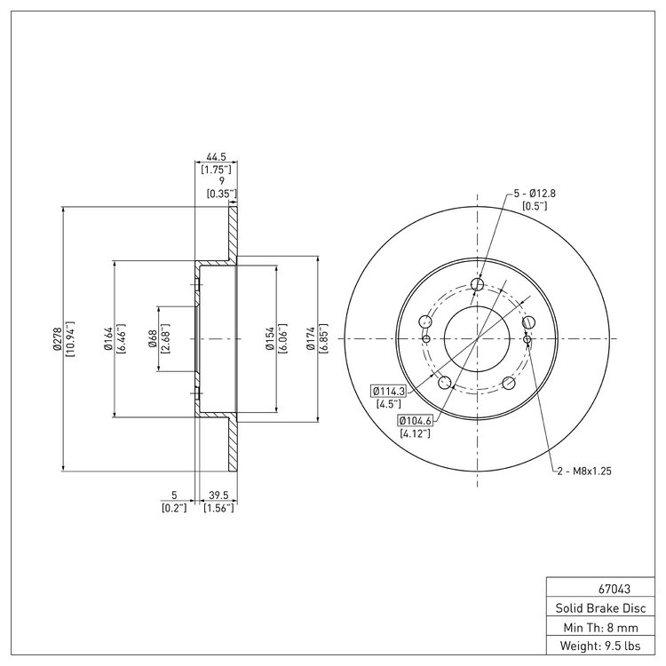 GeoSpec-Coated Rotor, 1994-2004 Infiniti/Nissan, Position: Rear