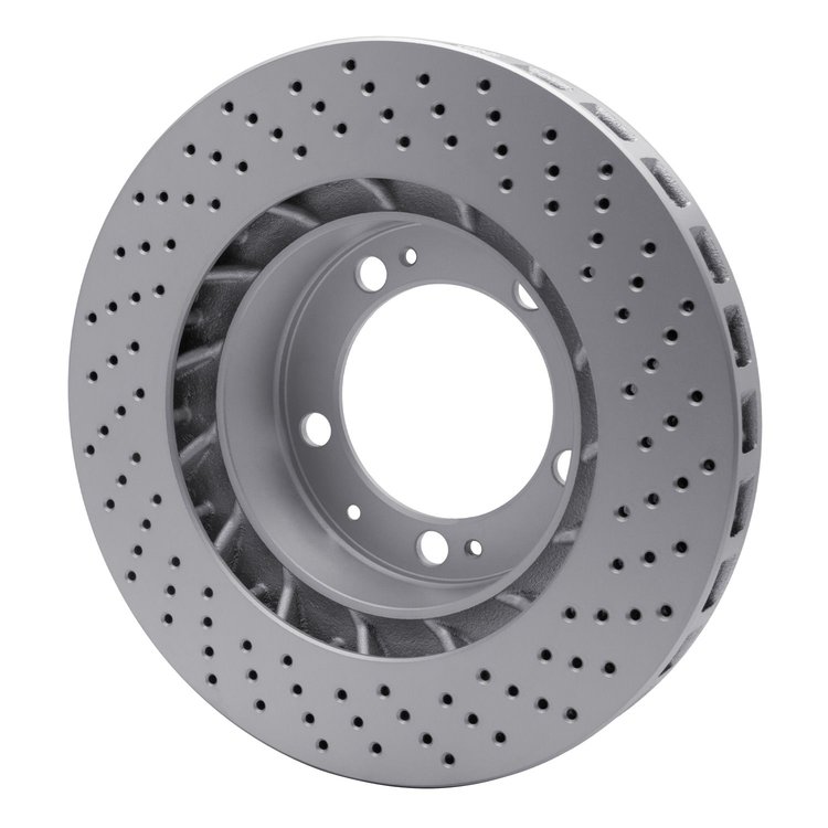 GeoSpec-Coated Drilled Rotor, 1994-1998 Audi/Porsche/Volkswagen, Position: Left Front
