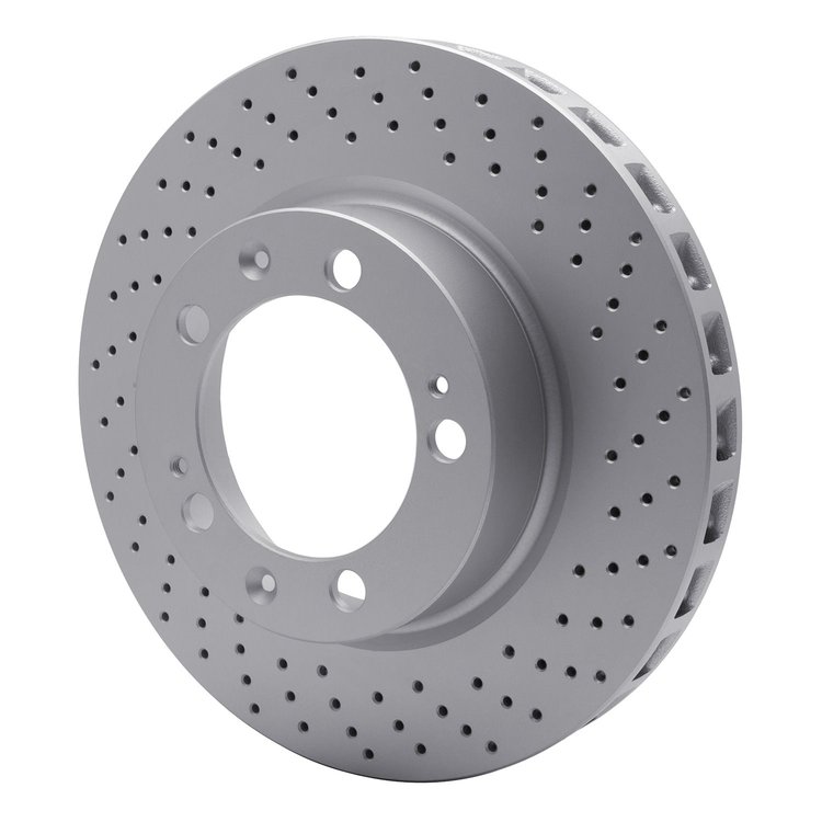 GeoSpec-Coated Drilled Rotor, 1994-1998 Audi/Porsche/Volkswagen, Position: Front Right