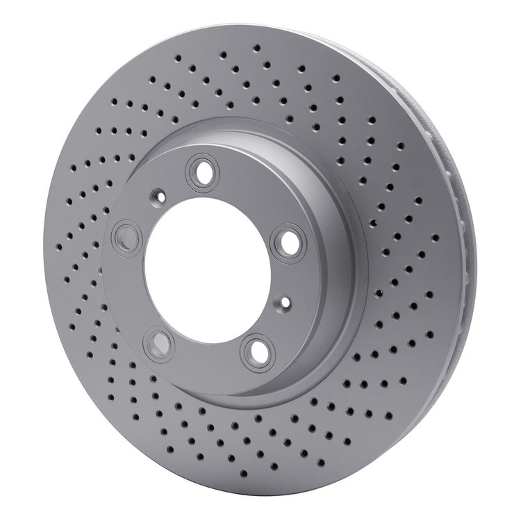 GeoSpec-Coated Drilled Rotor, 1999-2021 Audi/Porsche/Volkswagen, Position: Right Front