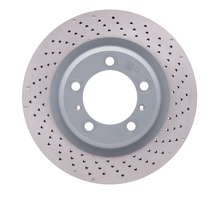 GeoSpec-Coated Drilled Rotor, 2012-2016 Audi/Porsche/Volkswagen, Position: Rear Right