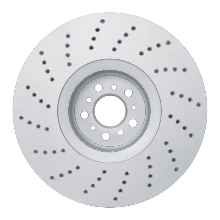 GeoSpec-Coated Drilled Rotor, Fits Select BMW, Position: Right Front