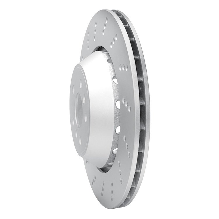 GeoSpec-Coated Drilled Rotor, Fits Select BMW, Position: Rear Left