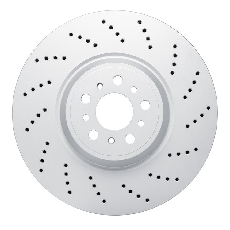 GeoSpec-Coated Drilled Rotor, Fits Select BMW, Position: Right Front