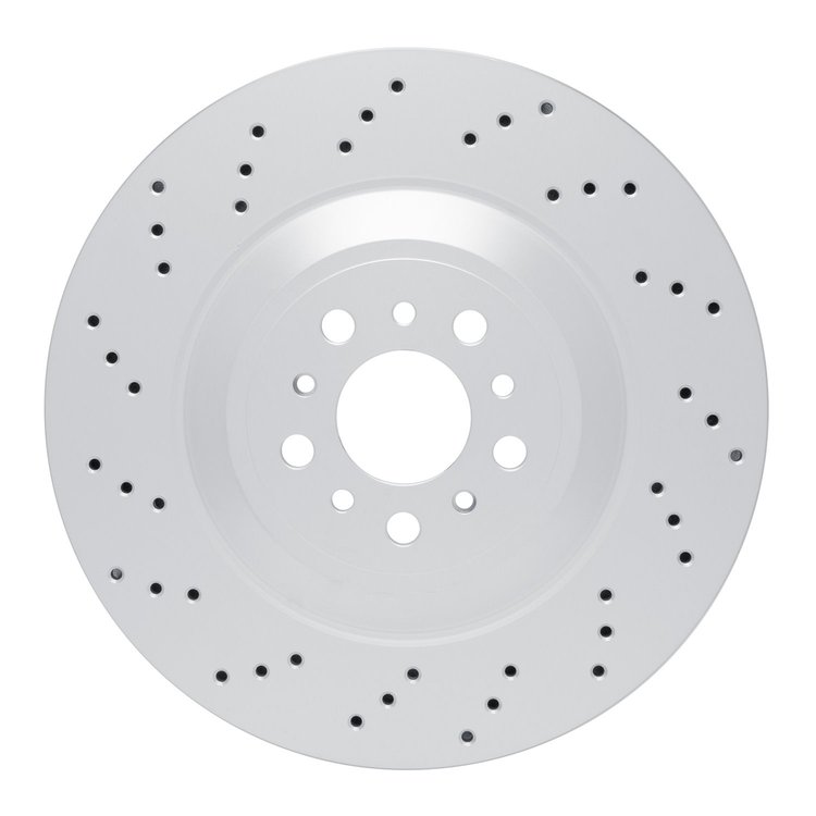 GeoSpec-Coated Drilled Rotor, Fits Select BMW, Position: Rear Left
