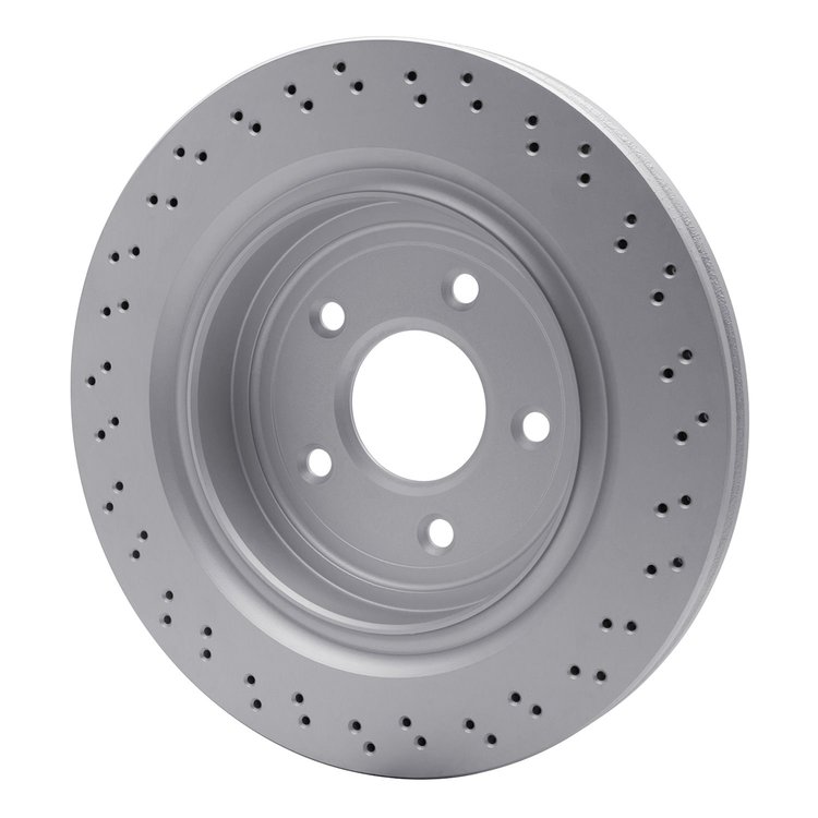 GeoSpec-Coated Drilled Rotor, 2006-2013 GM, Position: Rear