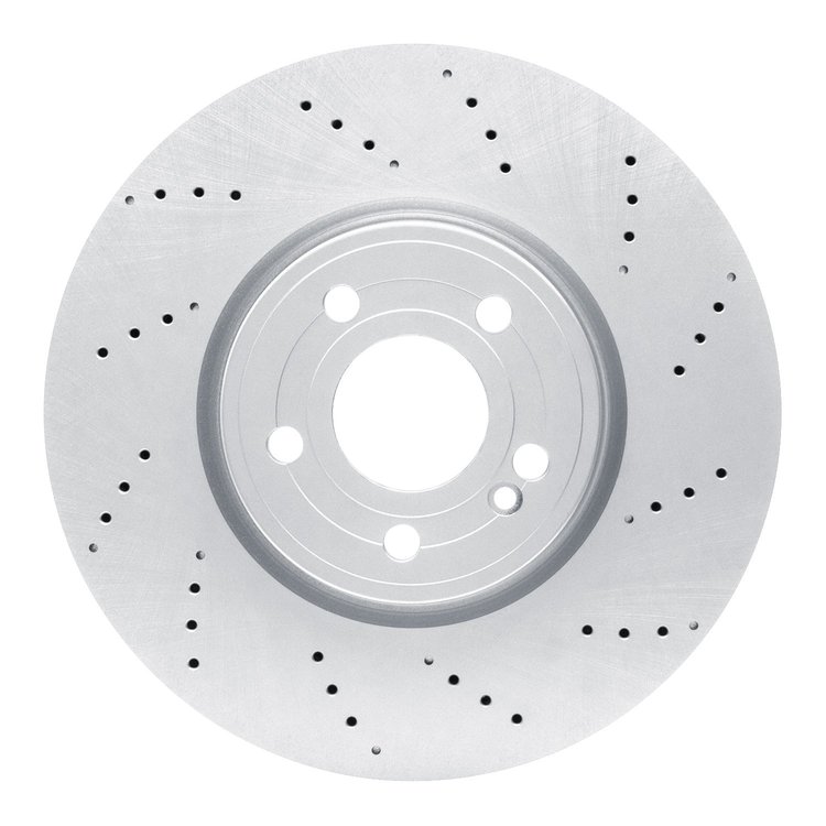 GeoSpec-Coated Drilled Rotor, Fits Select Mercedes-Benz, Position: Front