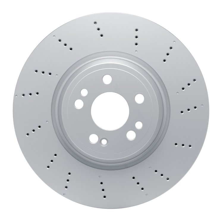 GeoSpec-Coated Drilled Rotor, Fits Select Mercedes-Benz, Position: Front