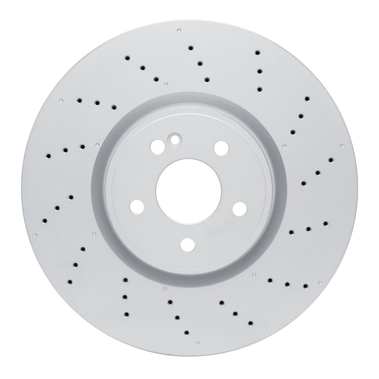 GeoSpec-Coated Drilled Rotor, Fits Select Mercedes-Benz, Position: Front