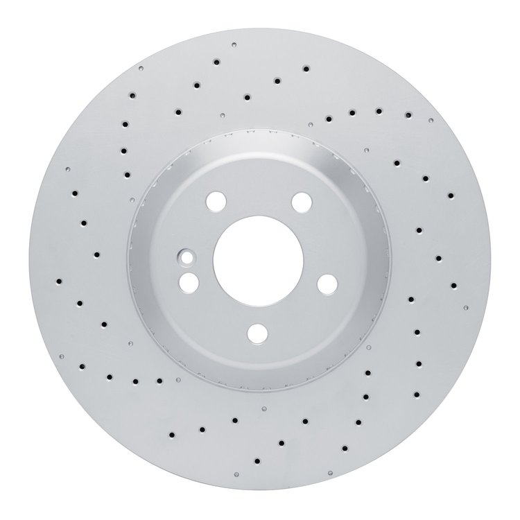 GeoSpec-Coated Drilled Rotor, Fits Select Mercedes-Benz, Position: Front