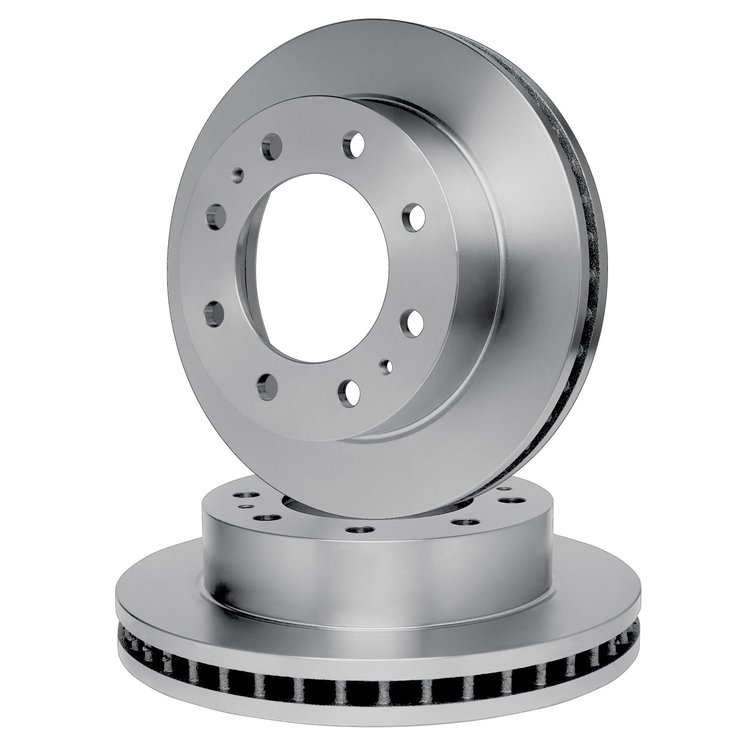 E-Line Blank Brake Rotor Set, 2000-2005 Mercedes-Benz, Position: Front