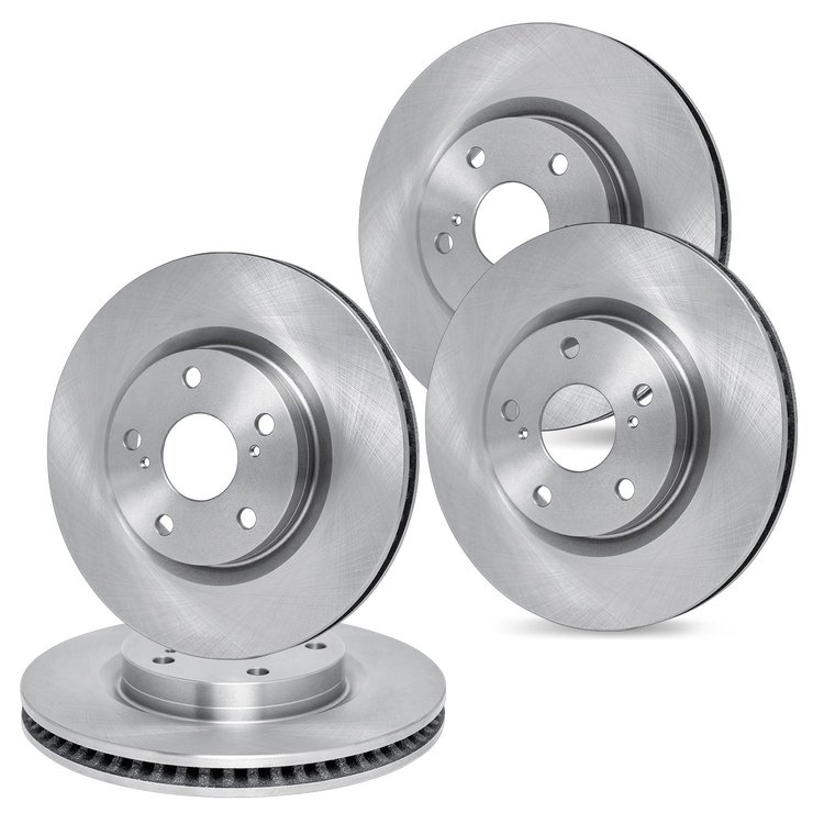 E-Line Blank Brake Rotor Set, 2018-2019 GM, Position: Front & Rear