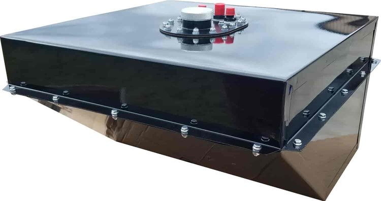 Wedge Steel Fuel Cell Dimensions: Length Top: 26.5"