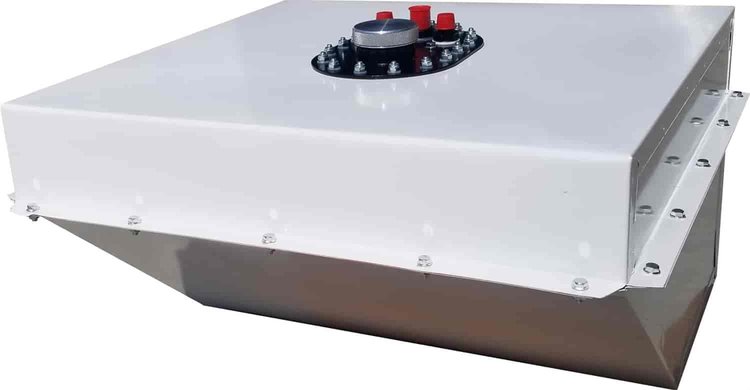 Wedge Steel Fuel Cell Dimensions: Length Top: 26.5"