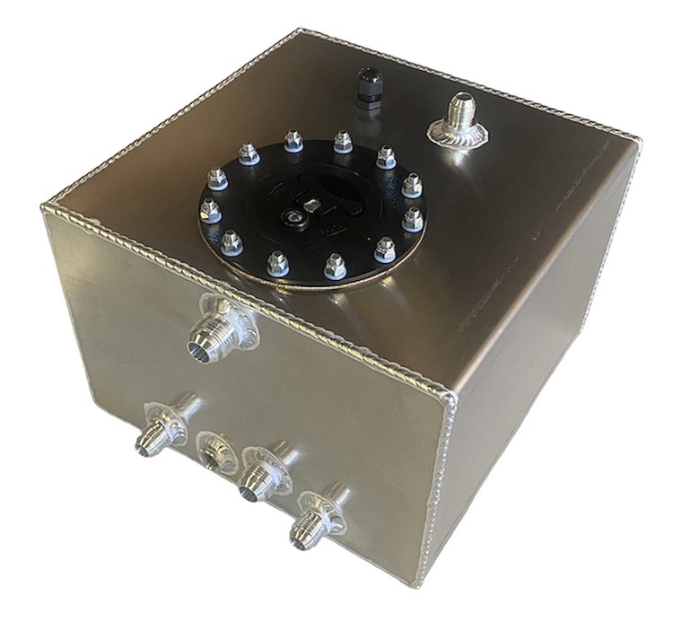 2050K Aluminum Air/Ice Fuel Cooler Tank, 5-Gallon, Natural Finish