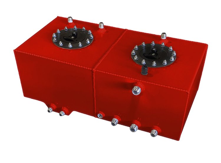 2050MB Aluminum Air/Ice Fuel Cooler Fuel Cell Combo, 5-Gallon, Red Powder Coated