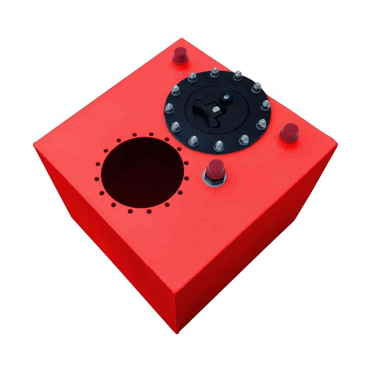 6-Gallon Aluminum EFI Pump Ready Fuel Cell 12 in. L x 12 in. W x 10 in. H - Red