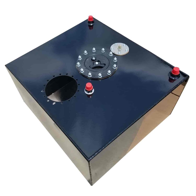 12-Gallon Aluminum EFI Pump Ready Fuel Cell 17 in. L x 17 in. W x 10 in. H - Black