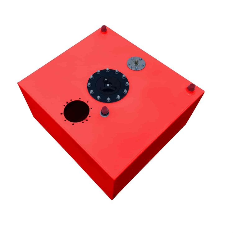 12-Gallon Aluminum EFI Pump Ready Fuel Cell 17 in. L x 17 in. W x 10 in. H - Red