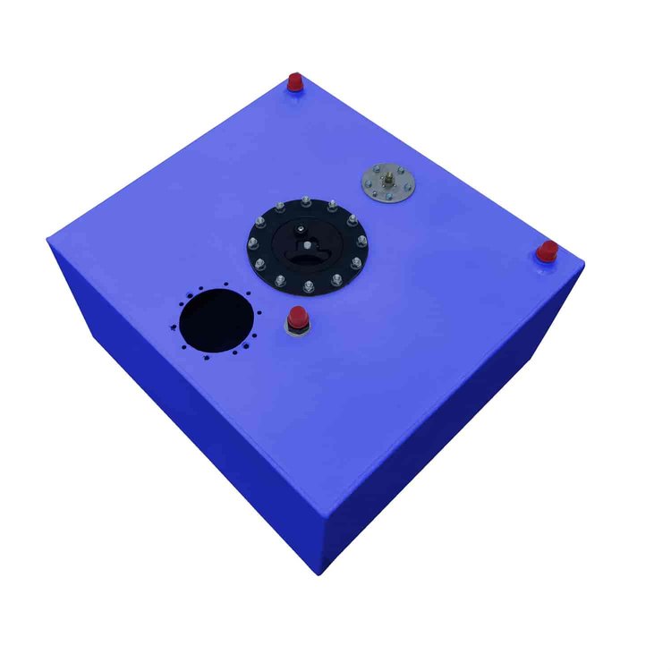 12-Gallon Aluminum EFI Pump Ready Fuel Cell 17 in. L x 17 in. W x 10 in. H - Blue