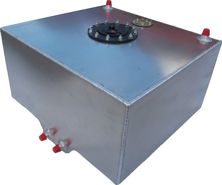 2150AS Aluminum Fuel Cell, 15-Gallon, Natural Finish