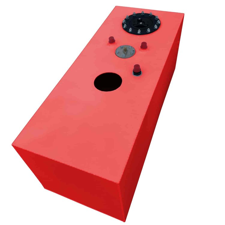 15-Gallon Aluminum EFI Pump Ready Fuel Cell 30 in. L x 12 in. W x 10 in. H - Red
