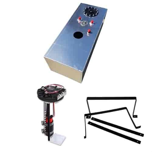 15-Gallon Aluminum EFI Fuel Cell with Aeromotive Pump and Mounts