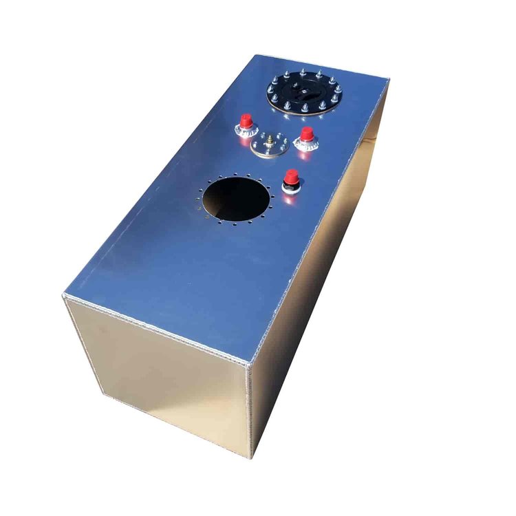 15-Gallon Aluminum EFI Pump Ready Fuel Cell 30 in. L x 12 in. W x 10 in. H - Natural Finish