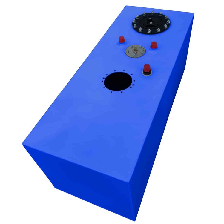 15-Gallon Aluminum EFI Pump Ready Fuel Cell 30 in. L x 12 in. W x 10 in. H - Blue