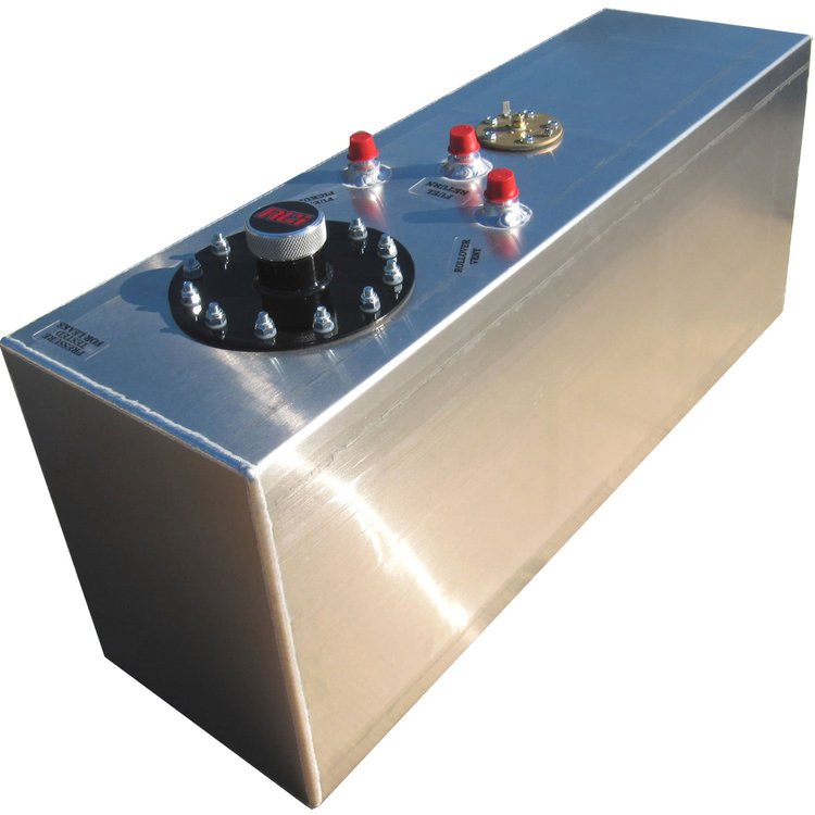 821-2161A 15-Gallon Aluminum Fuel Cell 30" L x 9" W x 12" H [Natural Finish]